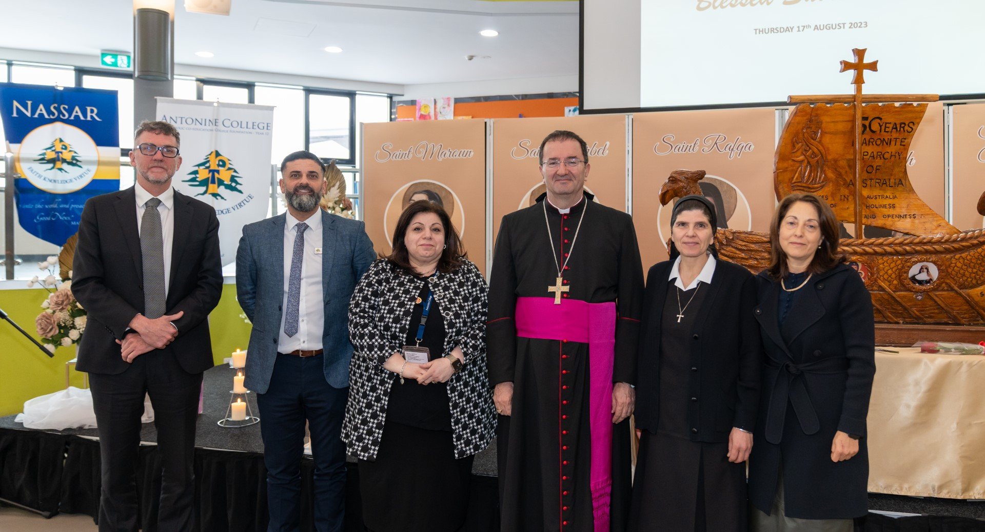 ANTONINE COLLEGE MELBOURNE WELCOMES THE SAINTS RELICS - Annahar Australia